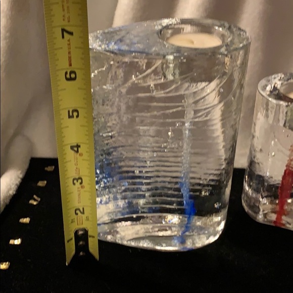 Heavy Lead Crystal “Sweetheart” Candle Set- Art - Picture 8 of 13